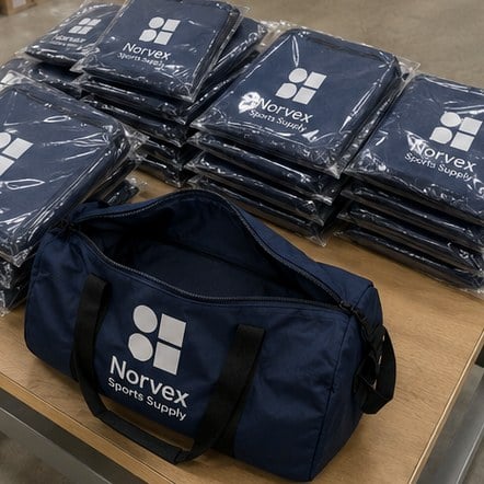 Customized gym bags for corporate wellness and brand gifts